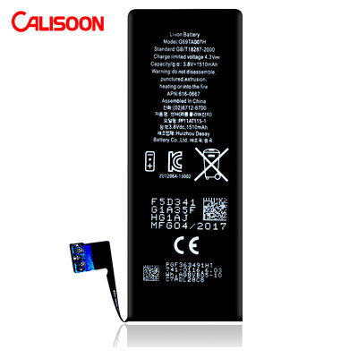 Slim Design Lithium Ion Battery Voor Iphone 6 Wit Uitgang 5V 6.2x2.9x0.2cm